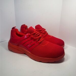 Jolimall Men  Sneaker Running Shoe in Red - Size 11